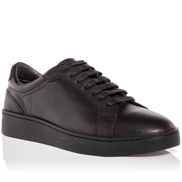 The Men's Store Other - The Men's Store at Bloomingdale's Black Leather Lace Up Sneakers